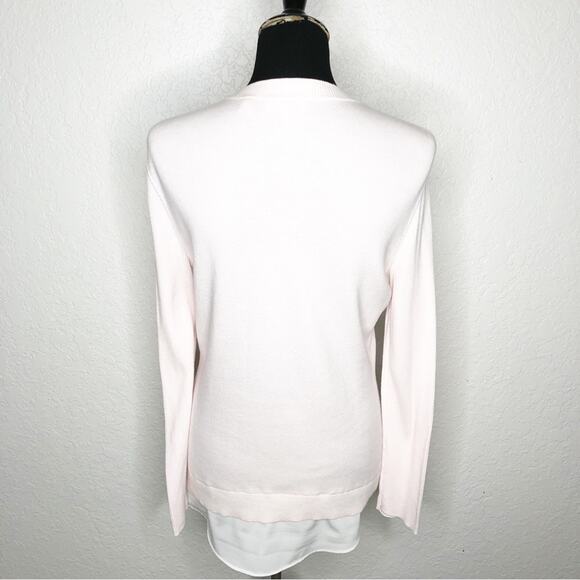 Ted Baker London light pink white layered sweater size 3 or US 8 / Medium - Picture 15 of 15